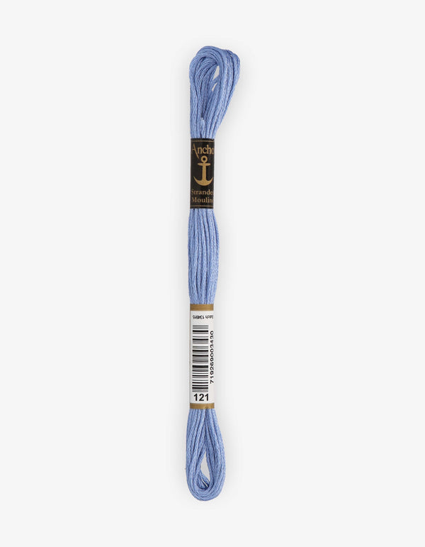 Anchor Mouline Stranded Cotton Embroidery Thread 8m - Blue (0121)