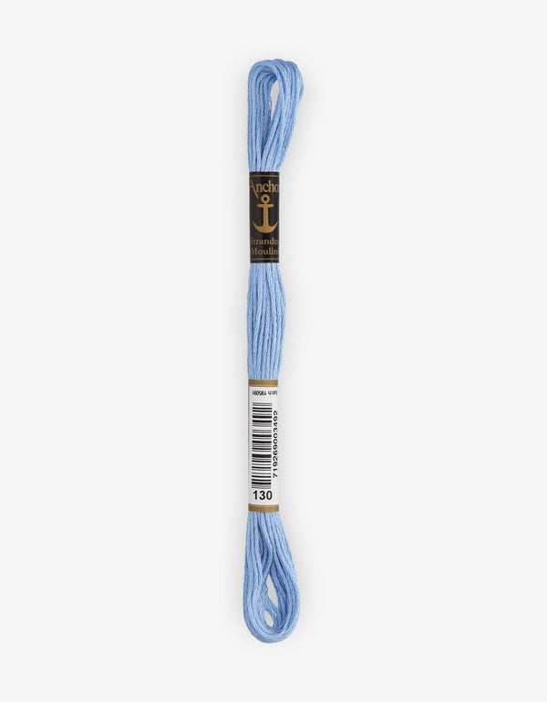 Anchor Mouline Stranded Cotton Embroidery Thread 8m - Blue (0130)
