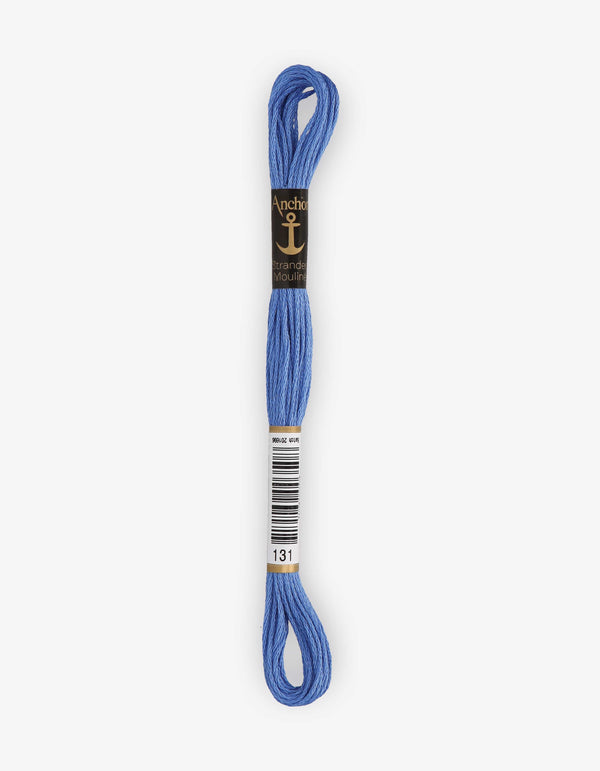 Anchor Mouline Stranded Cotton Embroidery Thread 8m - Blue (0131)