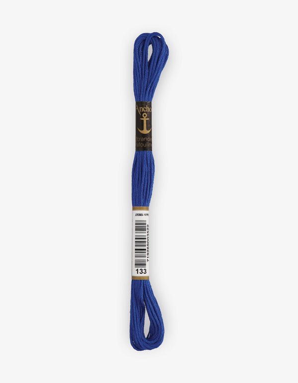 Anchor Mouline Stranded Cotton Embroidery Thread 8m - Blue (0133)