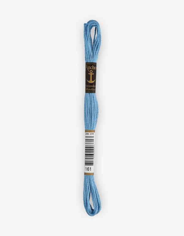 Anchor Mouline Stranded Cotton Embroidery Thread 8m - Blue (0161)