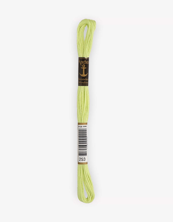 Anchor Mouline Stranded Cotton Embroidery Thread 8m - Green (0253)
