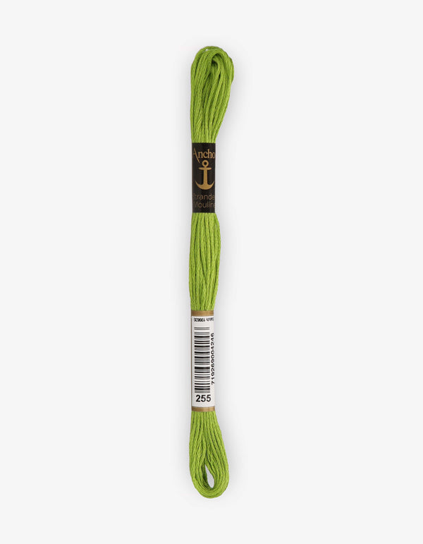 Anchor Mouline Stranded Cotton Embroidery Thread 8m - Green (0255)