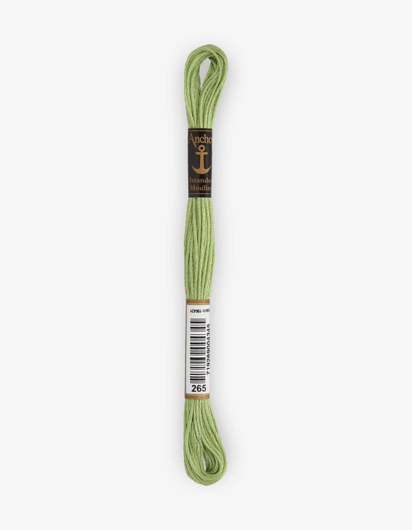 Anchor Mouline Stranded Cotton Embroidery Thread 8m - Green (0265)