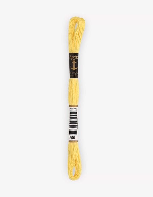 Anchor Mouline Stranded Cotton Embroidery Thread 8m - Yellow (0295)