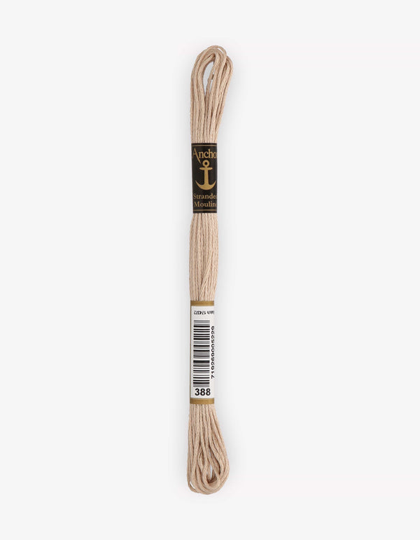 Anchor Mouline Stranded Cotton Embroidery Thread 8m - Beige (0388)