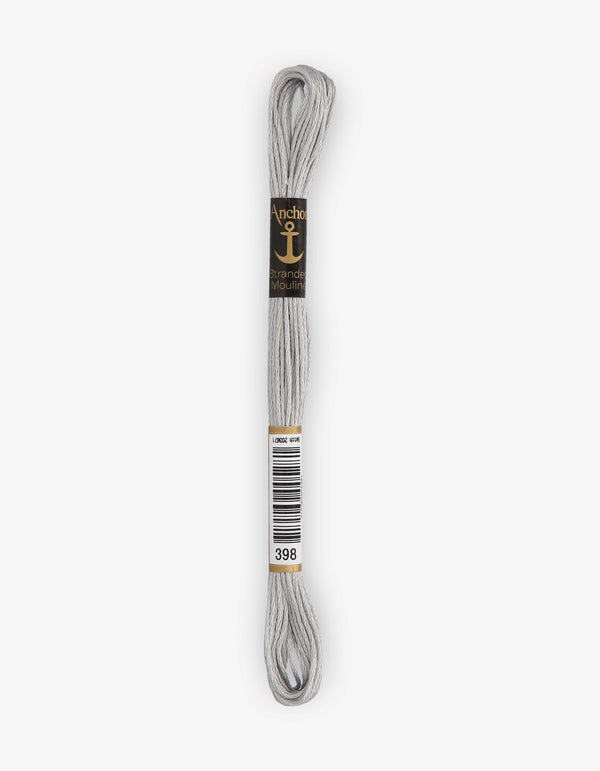 Anchor Mouline Stranded Cotton Embroidery Thread 8m - Grey (0698)