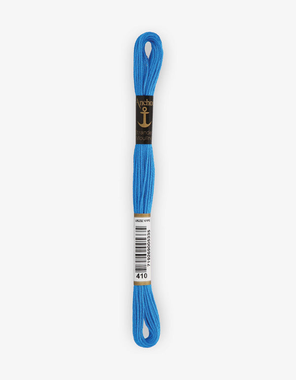 Anchor Mouline Stranded Cotton Embroidery Thread 8m - Blue (0410)