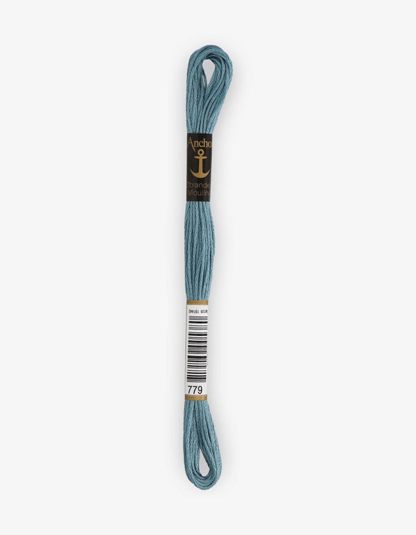 Anchor Mouline Stranded Cotton Embroidery Thread 8m - Blue (0779)