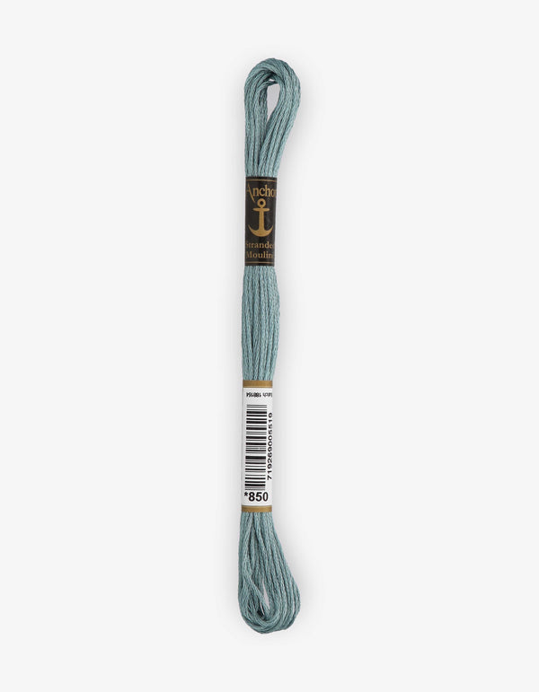 Anchor Mouline Stranded Cotton Embroidery Thread 8m - Blue (0850)