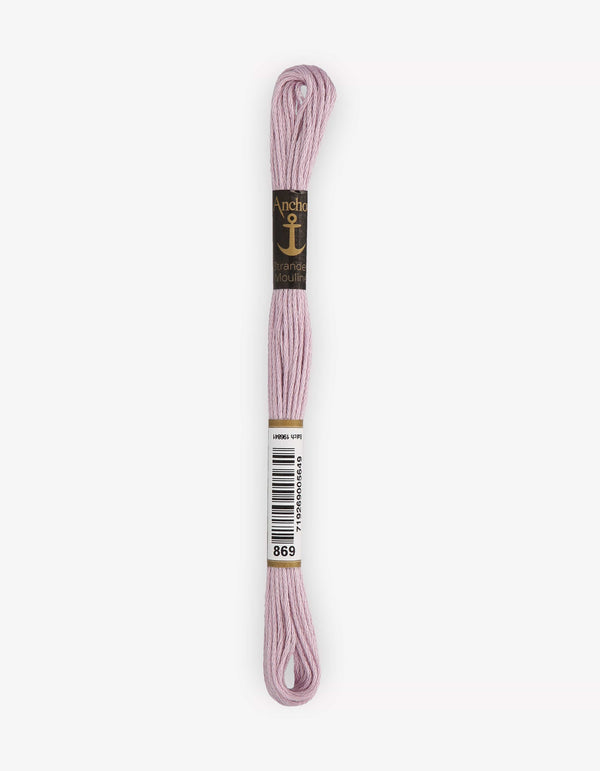 Anchor Mouline Stranded Cotton Embroidery Thread 8m - Purple (0869)
