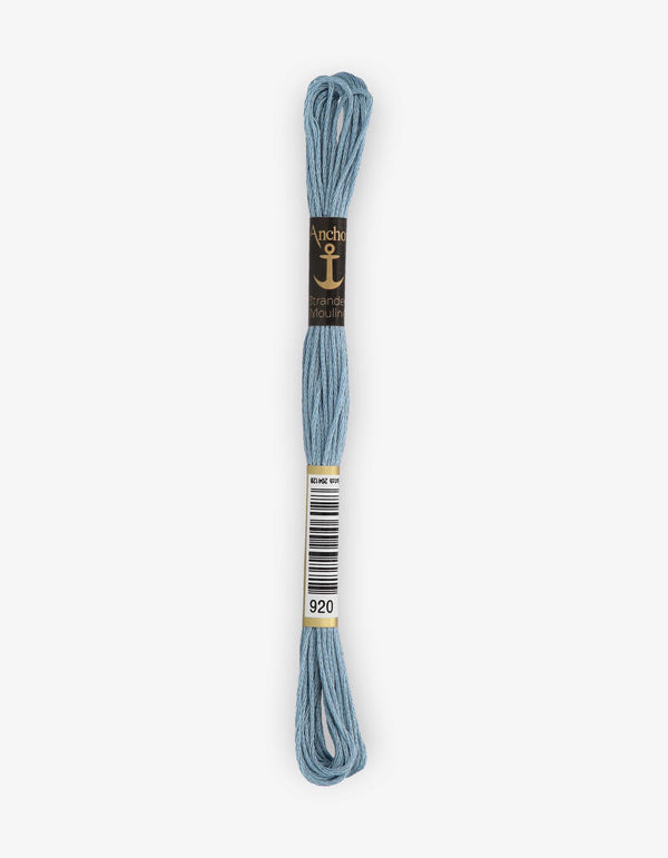 Anchor Mouline Stranded Cotton Embroidery Thread 8m - Blue (0920)