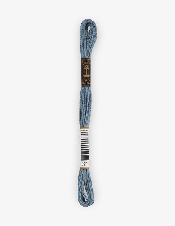 Anchor Mouline Stranded Cotton Embroidery Thread 8m - Blue (0921)