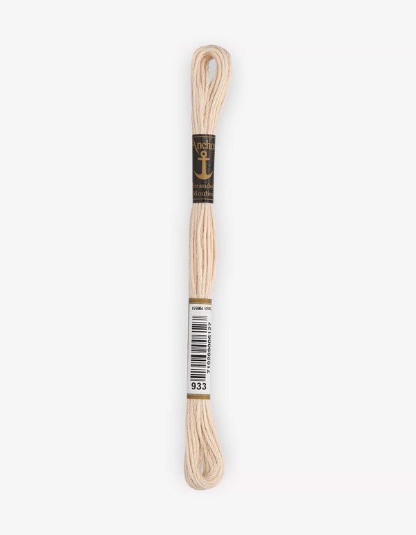 Anchor Mouline Stranded Cotton Embroidery Thread 8m - Beige (0933)