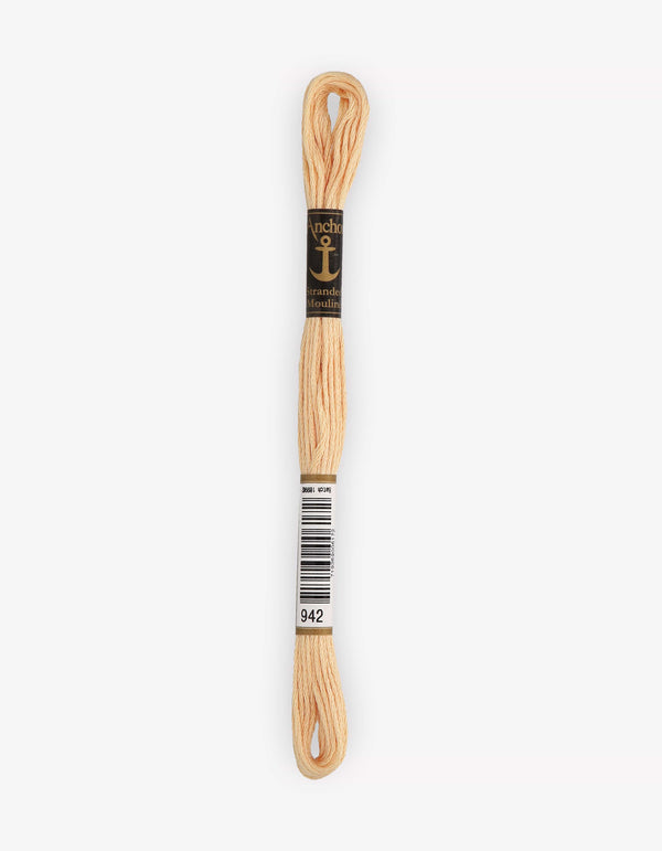 Anchor Mouline Stranded Cotton Embroidery Thread 8m - Beige (0942)
