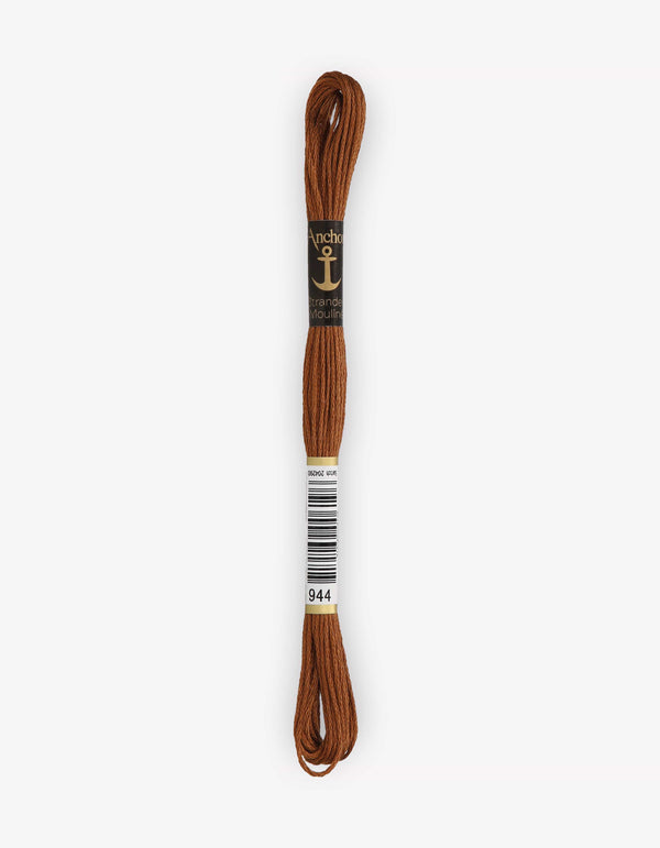 Anchor Mouline Stranded Cotton Embroidery Thread 8m - Brown (0944)