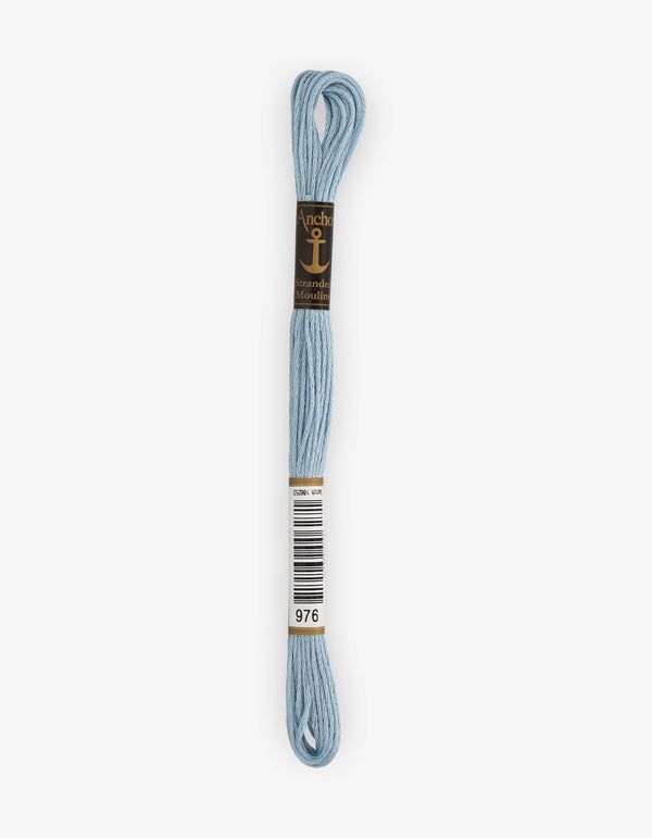 Anchor Mouline Stranded Cotton Embroidery Thread 8m - Blue (0976)