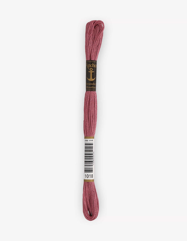 Anchor Mouline Stranded Cotton Embroidery Thread 8m - Pink (1018)
