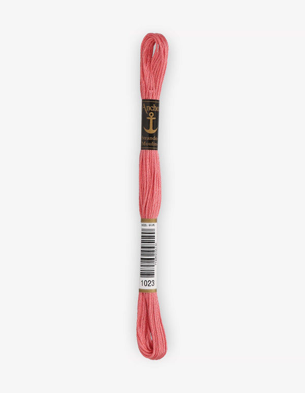 Anchor Mouline Stranded Cotton Embroidery Thread 8m - Pink (1023)