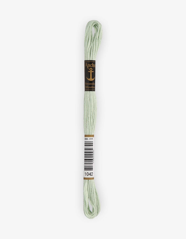 Anchor Mouline Stranded Cotton Embroidery Thread 8m - Green (1042)