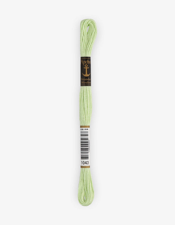 Anchor Mouline Stranded Cotton Embroidery Thread 8m - Green (1043)