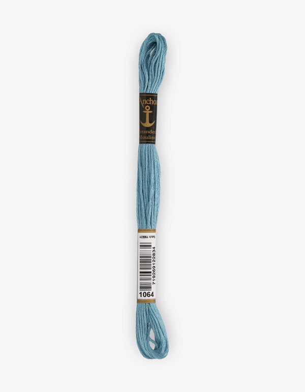 Anchor Mouline Stranded Cotton Embroidery Thread 8m - Blue (1064)