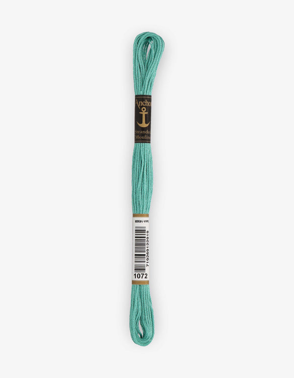 Anchor Mouline Stranded Cotton Embroidery Thread 8m - Green (1072)