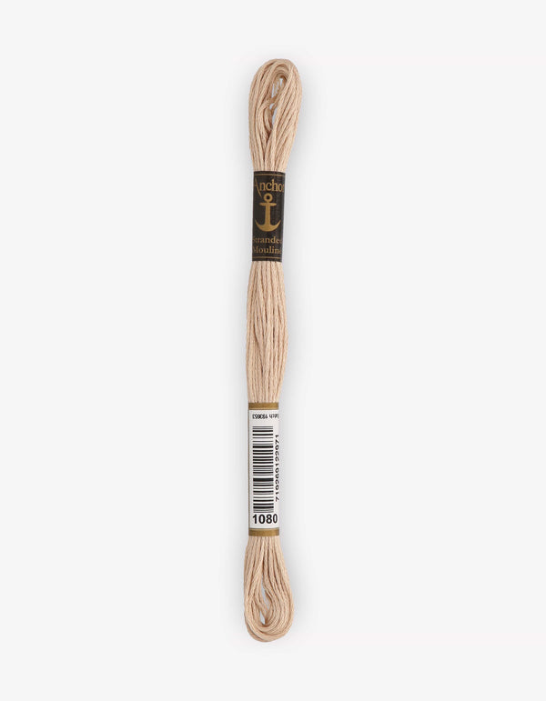 Anchor Mouline Stranded Cotton Embroidery Thread 8m - Brown (1080)