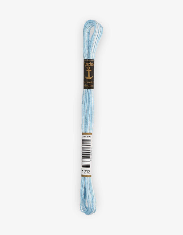 Anchor Mouline Stranded Cotton Embroidery Thread 8m - Blue (1212)