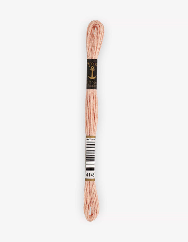 Anchor Mouline Stranded Cotton Embroidery Thread 8m - Pink (4146)