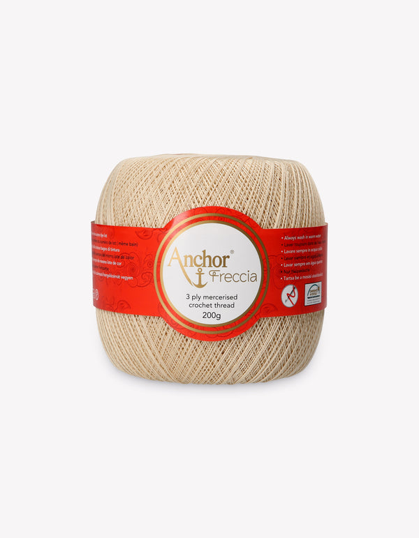 Anchor Freccia 25 Crochet Yarn 3ply 200g Ball - Beige (0387)