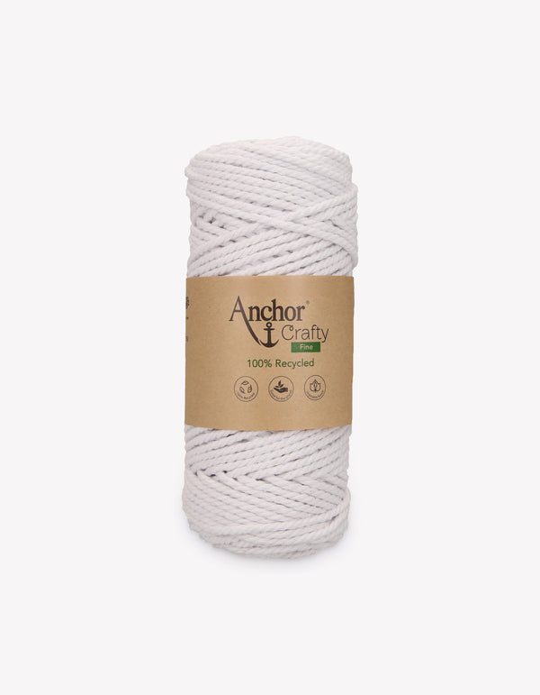 Anchor Crafty Fine 3mm Yarn 250g - Snow (1131)