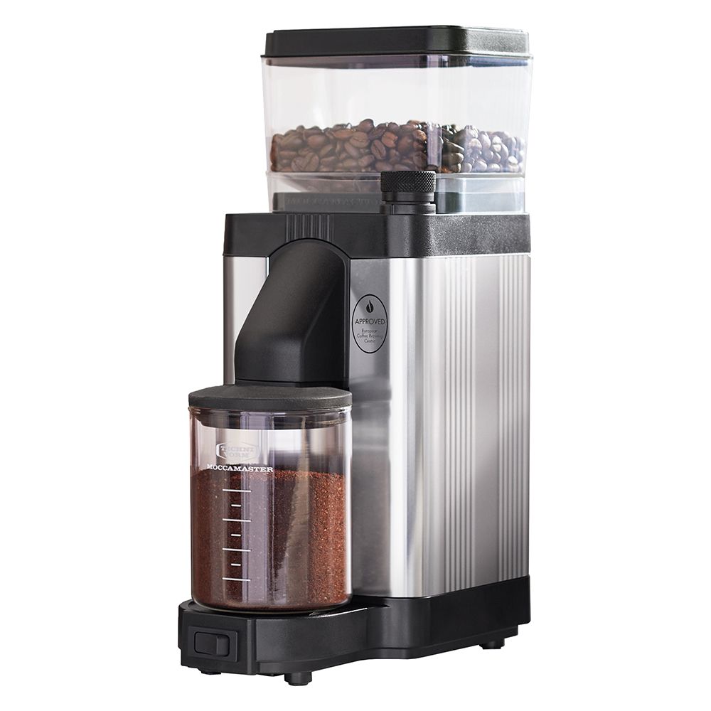 Moccamaster KM5 Burr Coffee Grinder Polished Silver