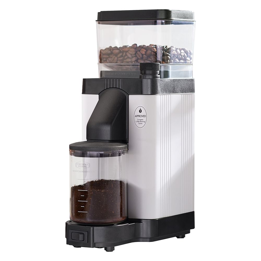 Moccamaster KM5 Burr Coffee Grinder Matt White