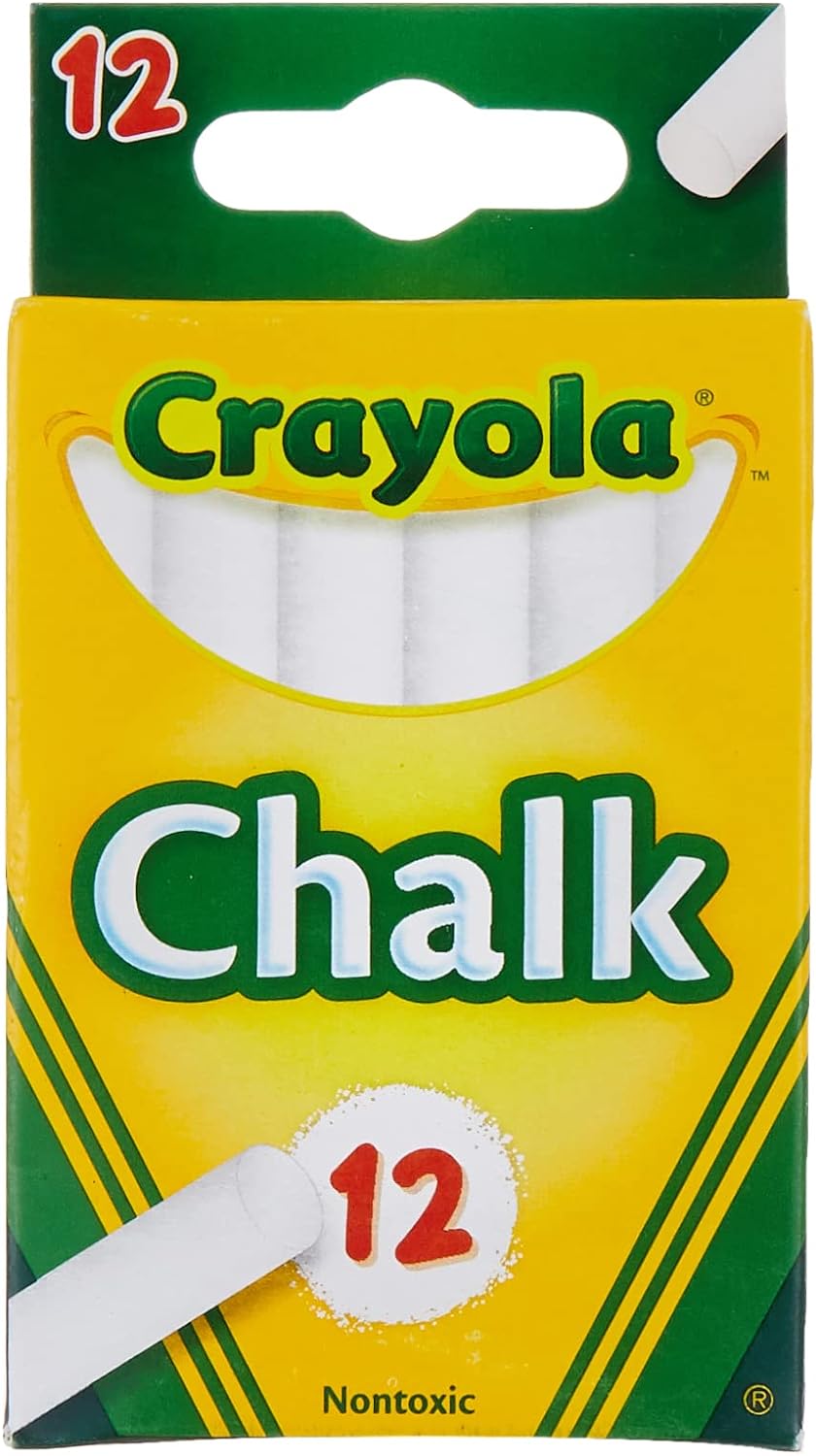 Crayola White Chalk Sticks (12pk)