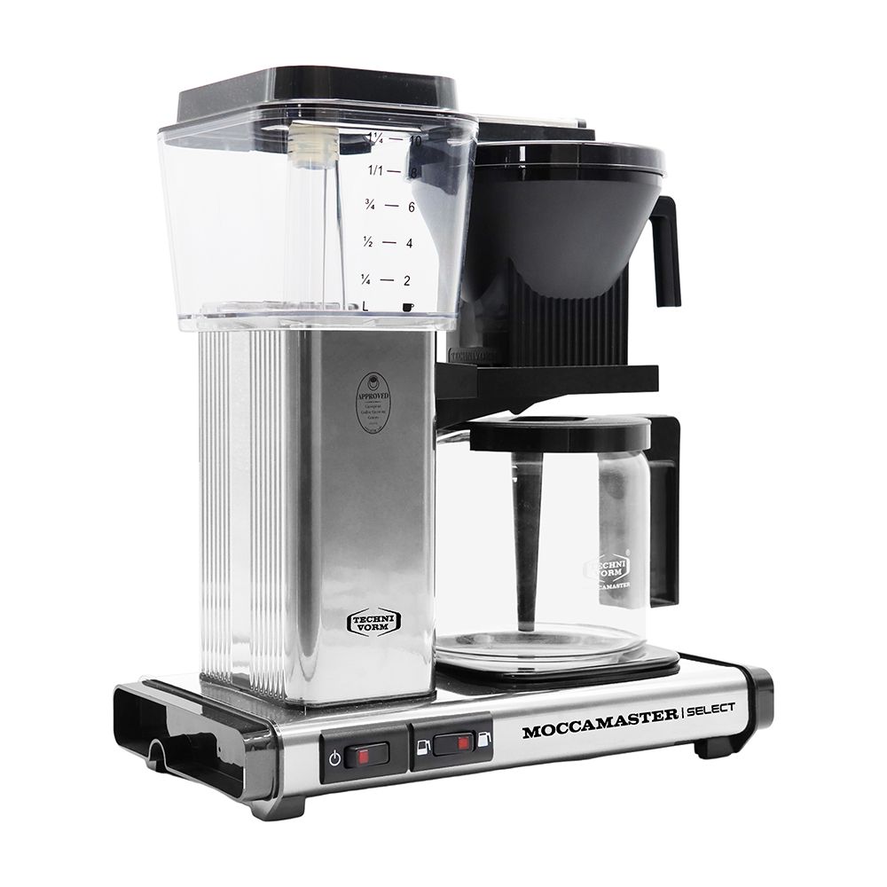 Moccamaster KBG Select 1.25L Drip Filter Coffee Machine Polished Silver