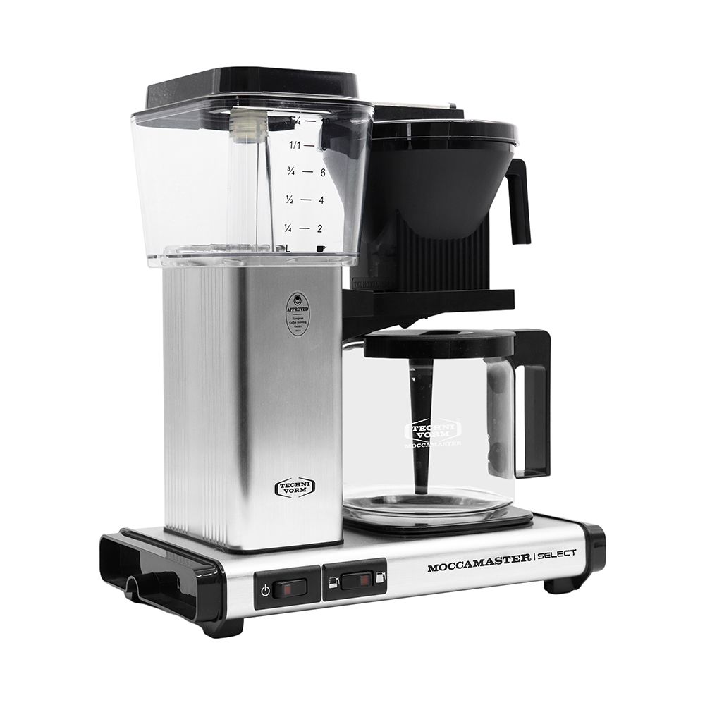 Moccamaster KBG Select 1.25L Drip Filter Coffee Machine Brushed Silver