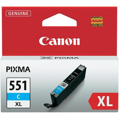 Canon CLI-551XLC High Capacity Cyan Ink Cartridge 11ml