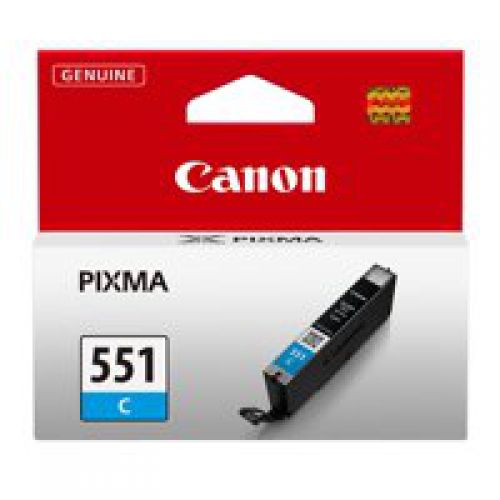 Canon CLI-551C Standard Capacity Cyan Ink Cartridge 7ml