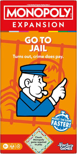 Hasbro Monopoly Go To Jail Expansion for Classic Board Game