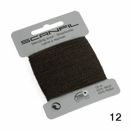 Scanfil Mending Wool 15m Dark Green (12)