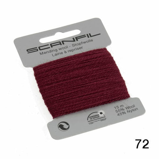 Scanfil Mending Wool 15m Burgundy (72)