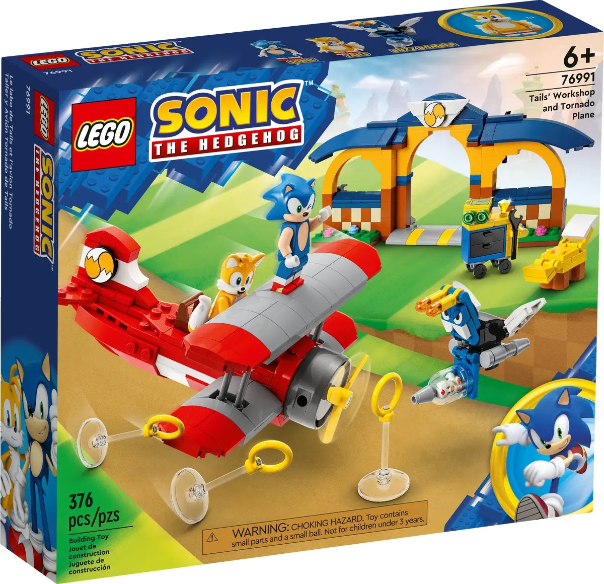 LEGO Sonic the Hedgehog Tails Workshop & Tornedo Plane