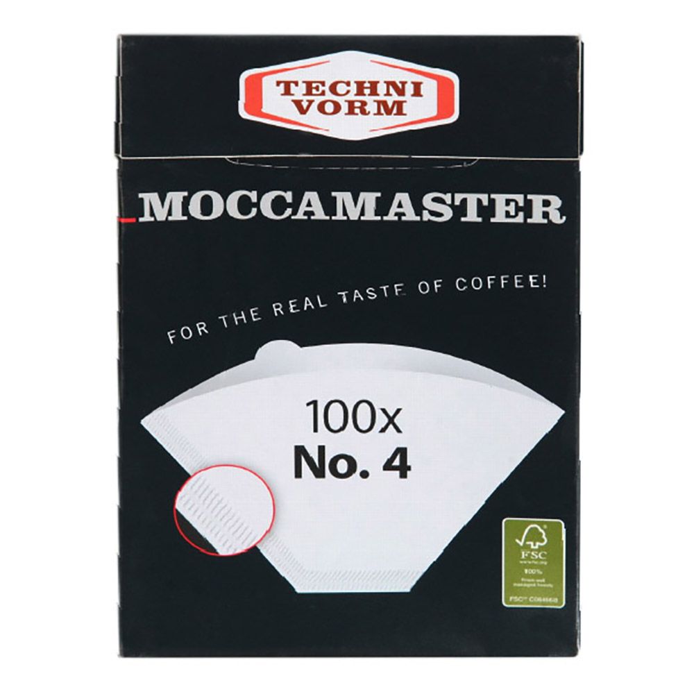 Moccamaster Paper Filters No.4 for KBG/KBGT Cofee Machine (100pk)