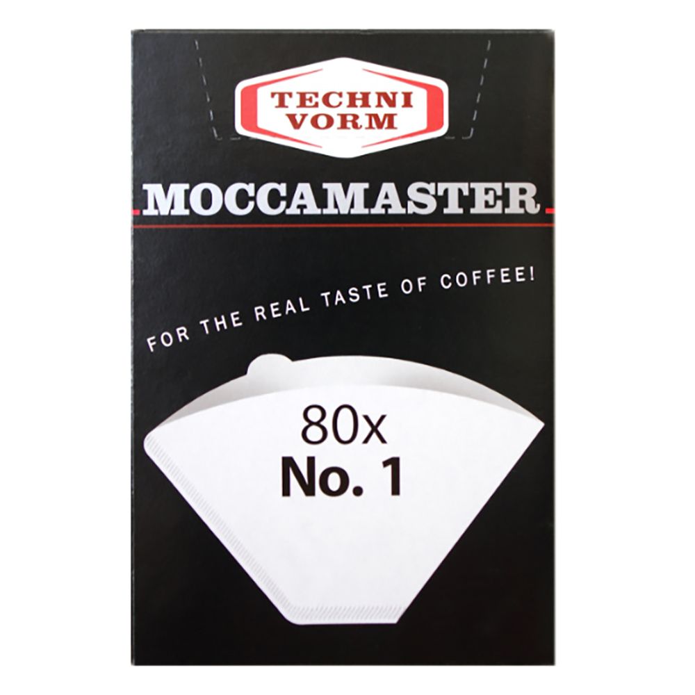 Moccamaster Paper Filters No.1 for Cup One Cofee Machine (80pk)