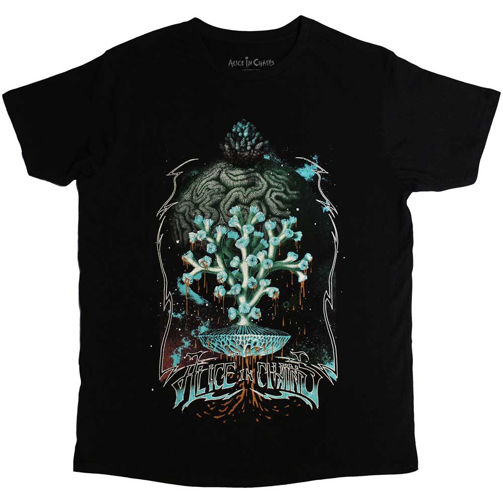 Alice In Chains Unisex T-Shirt Spore Planet Black (XXL)