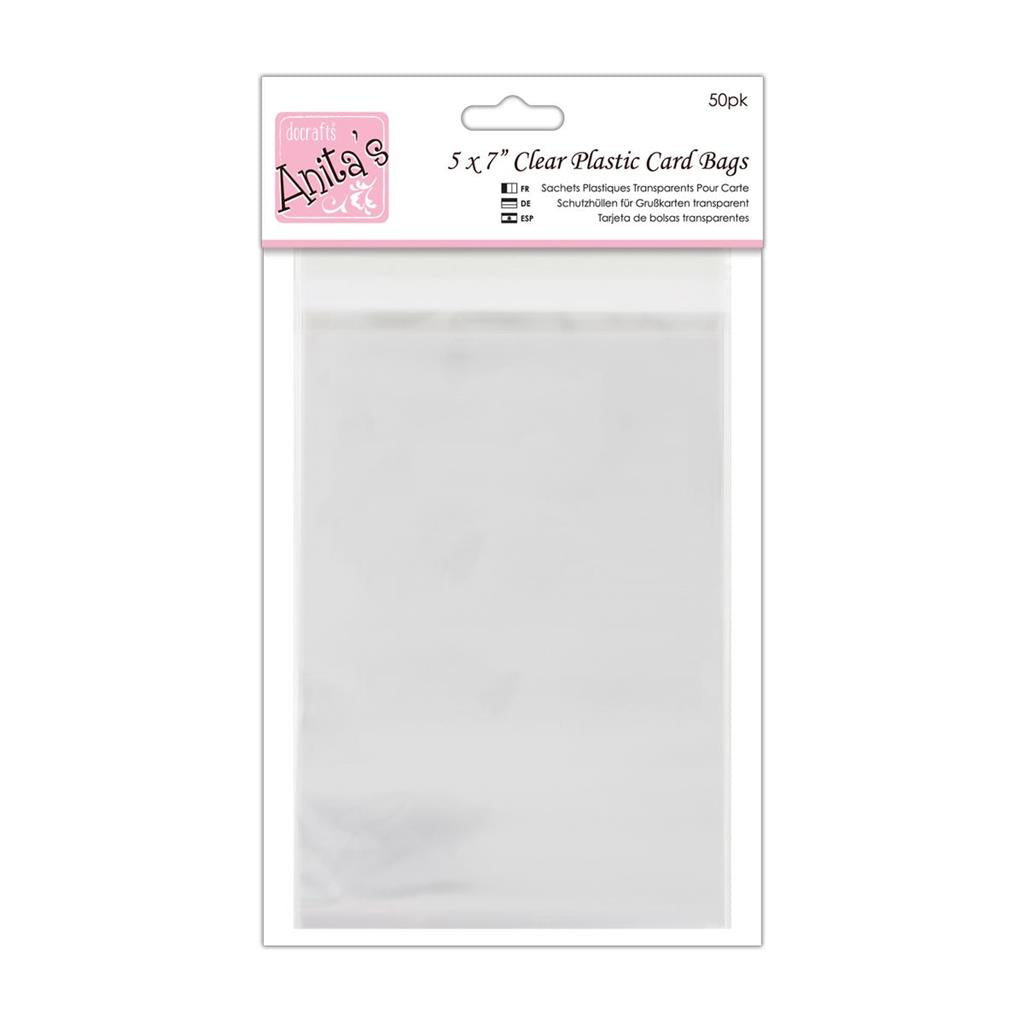 Anita's Clear Plastic Card Bags for 5" x 7" Cards (50pk)