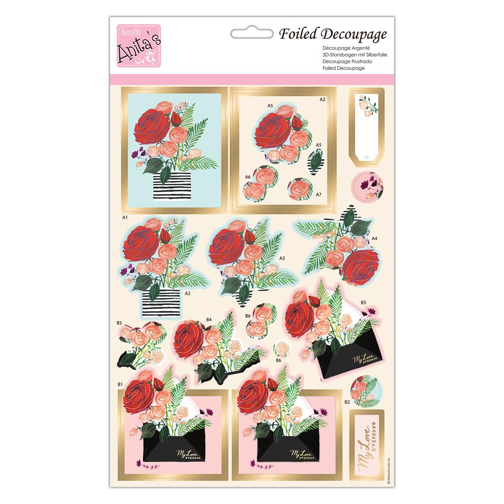 Anita's Foiled Decoupage - Just For You