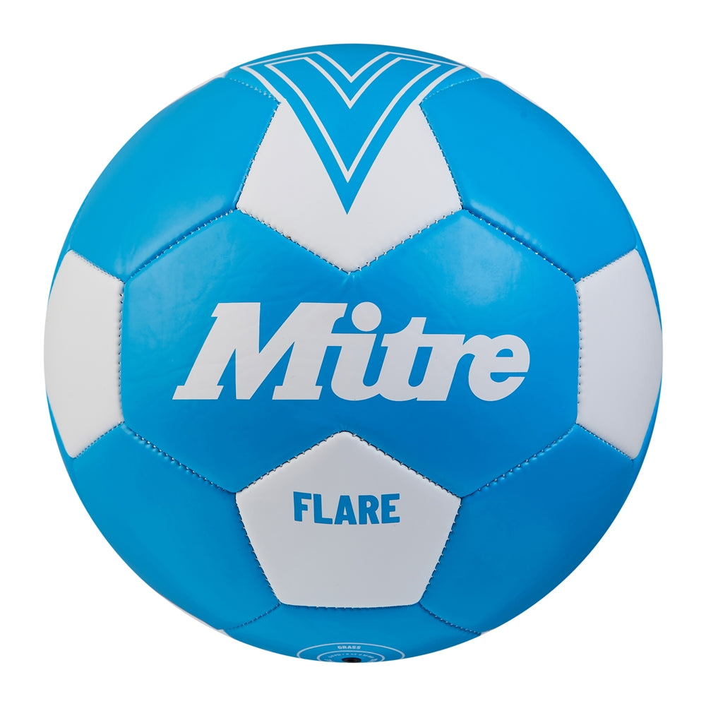 Mitre Flare Football Fluo Blue/White Size 5