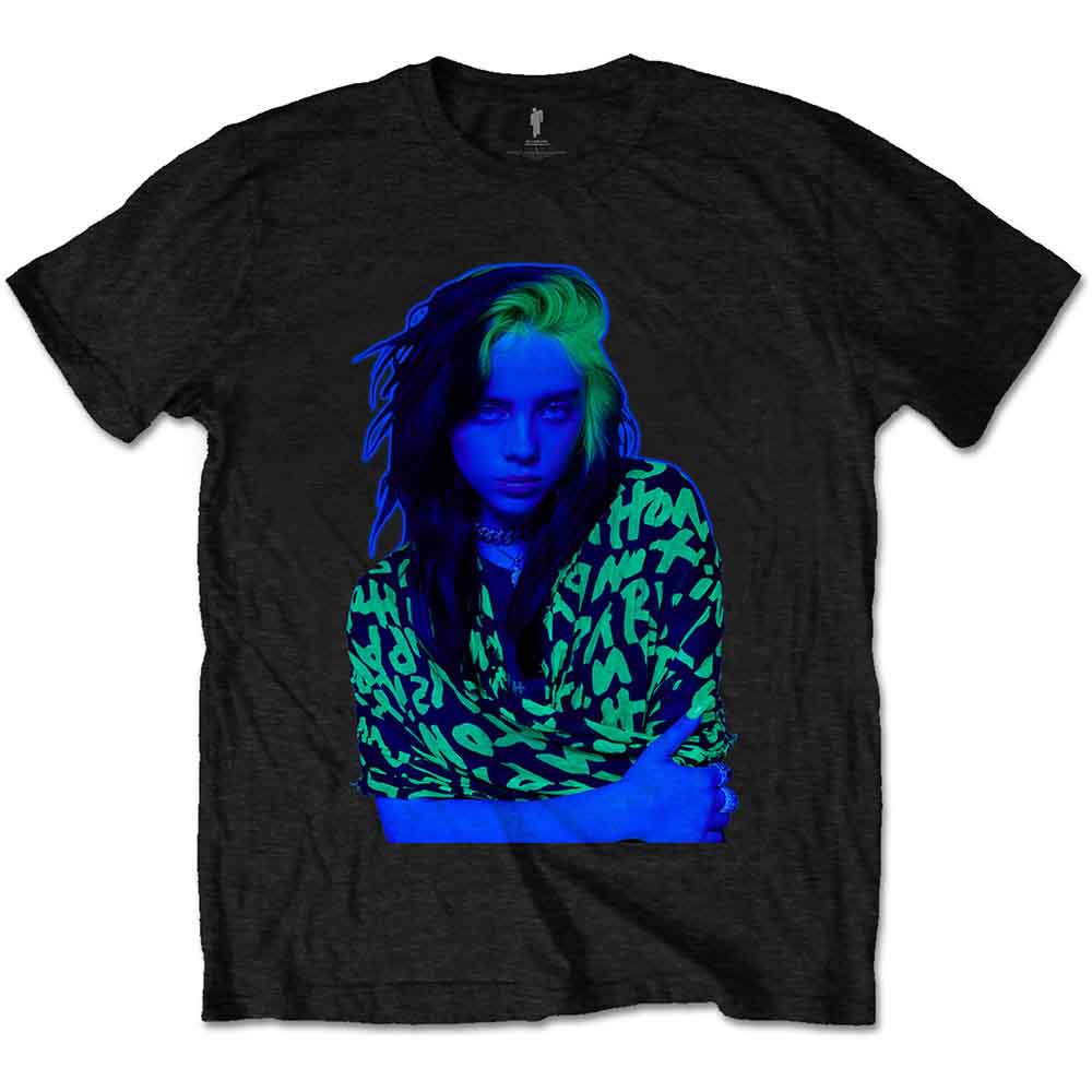 Billie Eilish Unisex T-Shirt Press Photo Black (XXL)